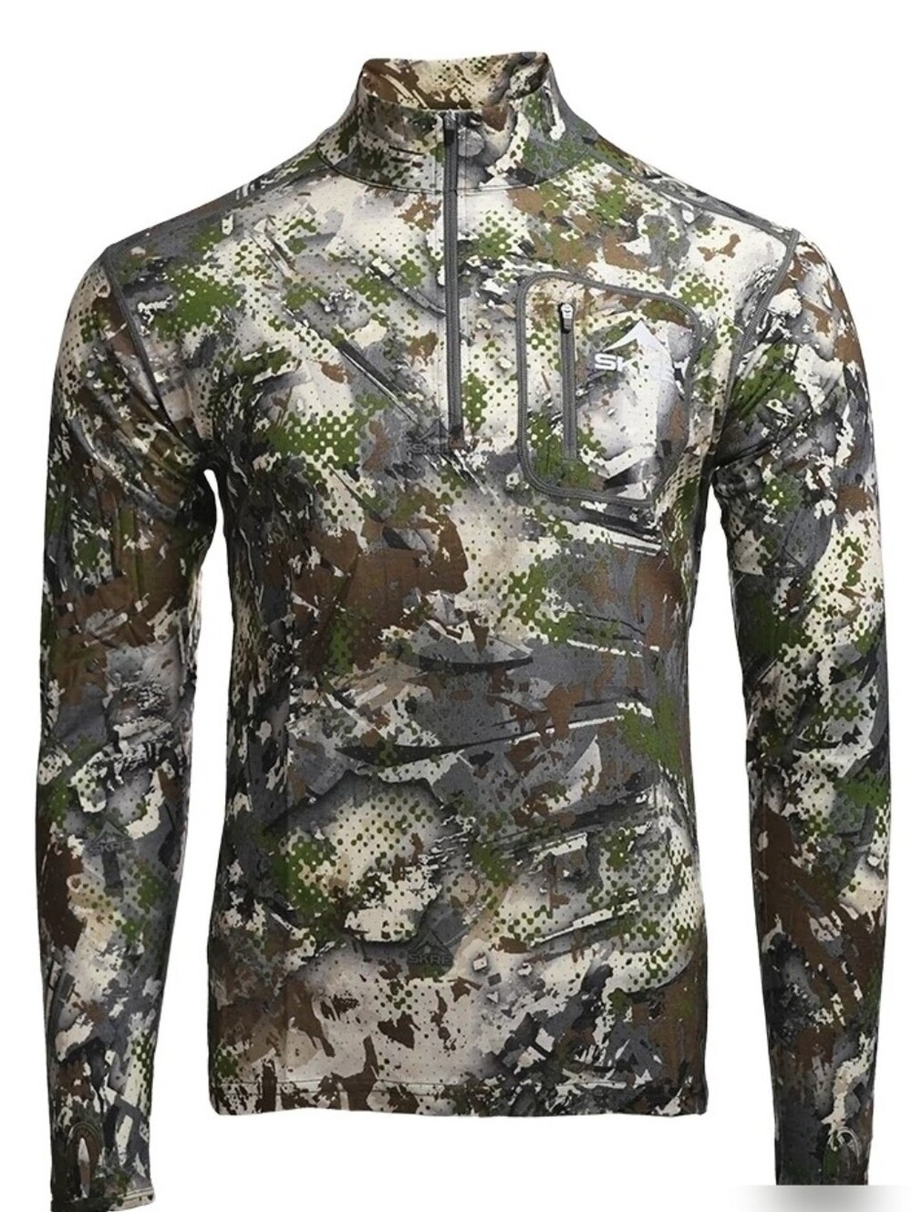 SKRE Mens Summit Kaibab 150 Merino Wool Top 1/4 Zipper Hunting NWOT
